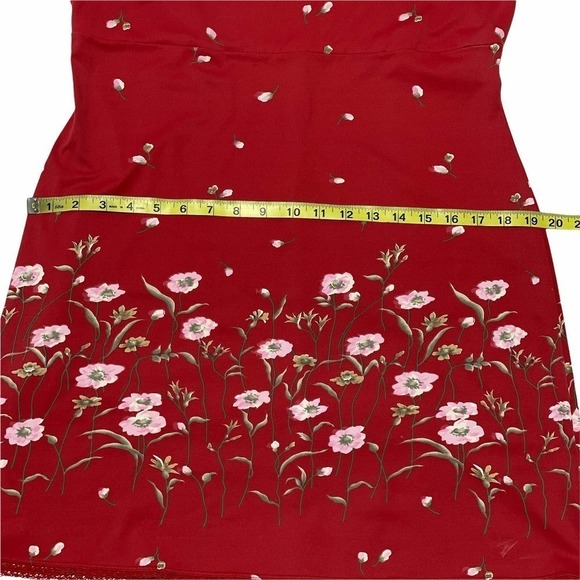 BCBGENERATION Red Floral Mini Sleeveless Dress - Picture 10 of 13